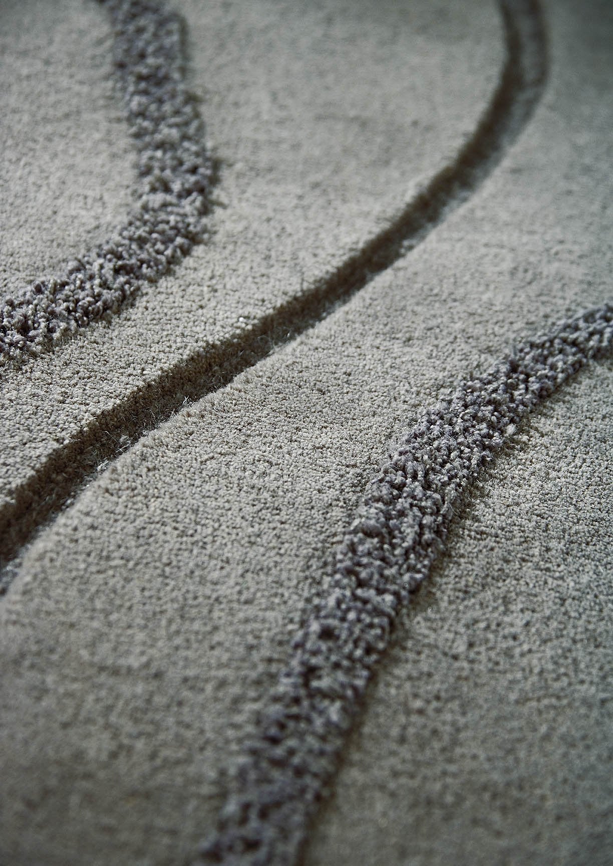 Contemporary Abstract High-Low Hand Tufted Blanc Agra Grey Area Rug Carpet