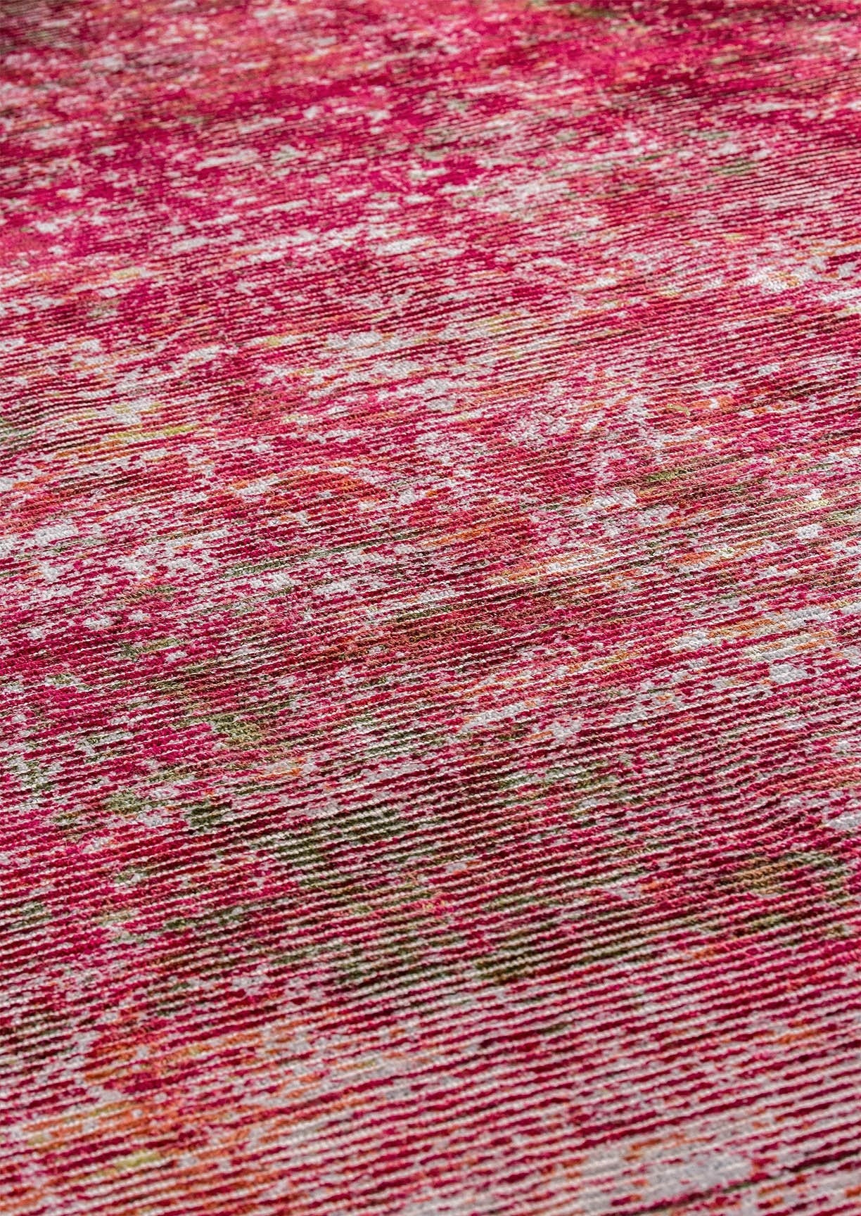 Silky Contemporary Texture Shah Akron Red Area Rug Carpet