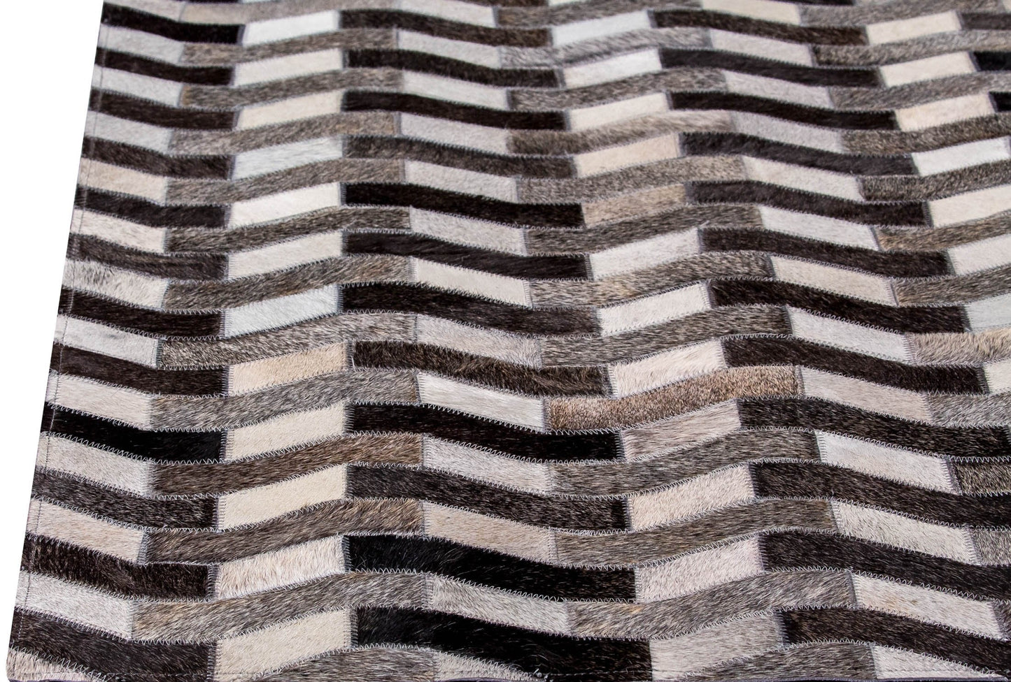 Luxury Geometric Contemporary Handmade Leather Gau Algedi Grey Area Rug Carpet, luxury area rug, contemporary area rug, handmade rugs, leather area rugs, beige area rugs, brown area rugs