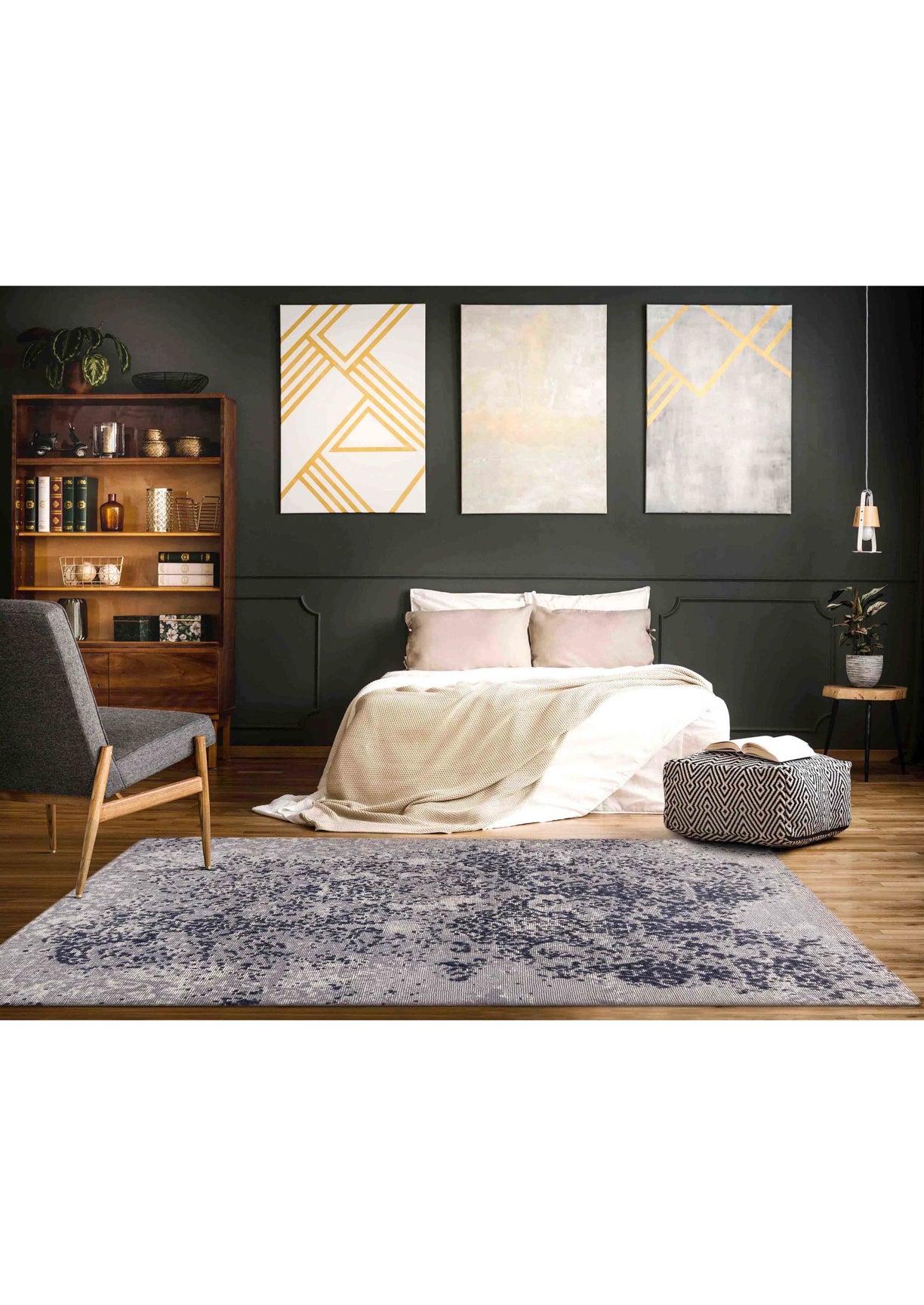 Contemporary, wool rug, area rug, black rug, black and white area rug, area rug for bedroom, area rug for living room, 5x7 rug in USA, round rug, cowhide rug, discount area rug