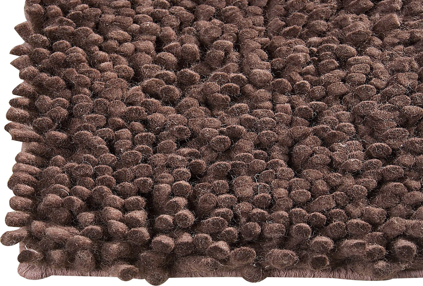 Hand-Woven Shaggy Feel Berber Brown Area Rug Carpet