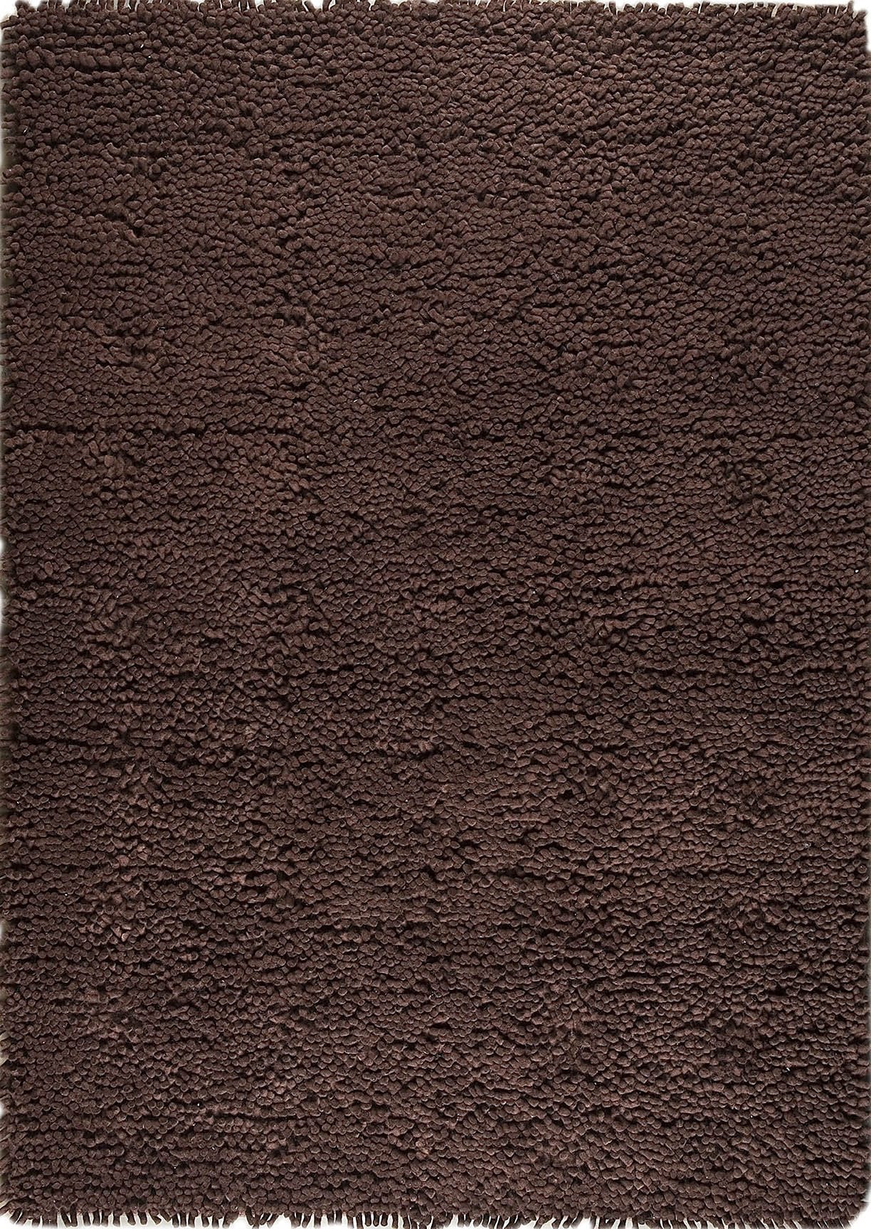 Hand-Woven Shaggy Feel Berber Brown Area Rug Carpet