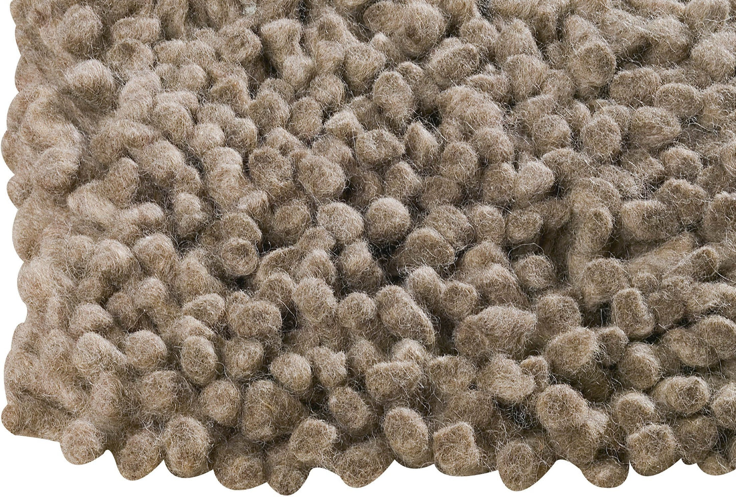 Hand-Woven Shaggy Feel Berber FD-3 Beige Area Rug Carpet