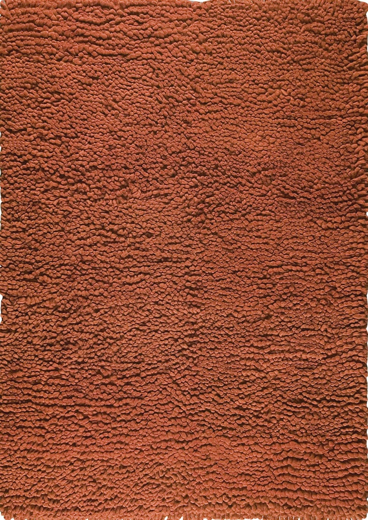 Hand-Woven Shaggy Feel Berber FD-4 Orange Area Rug Carpet