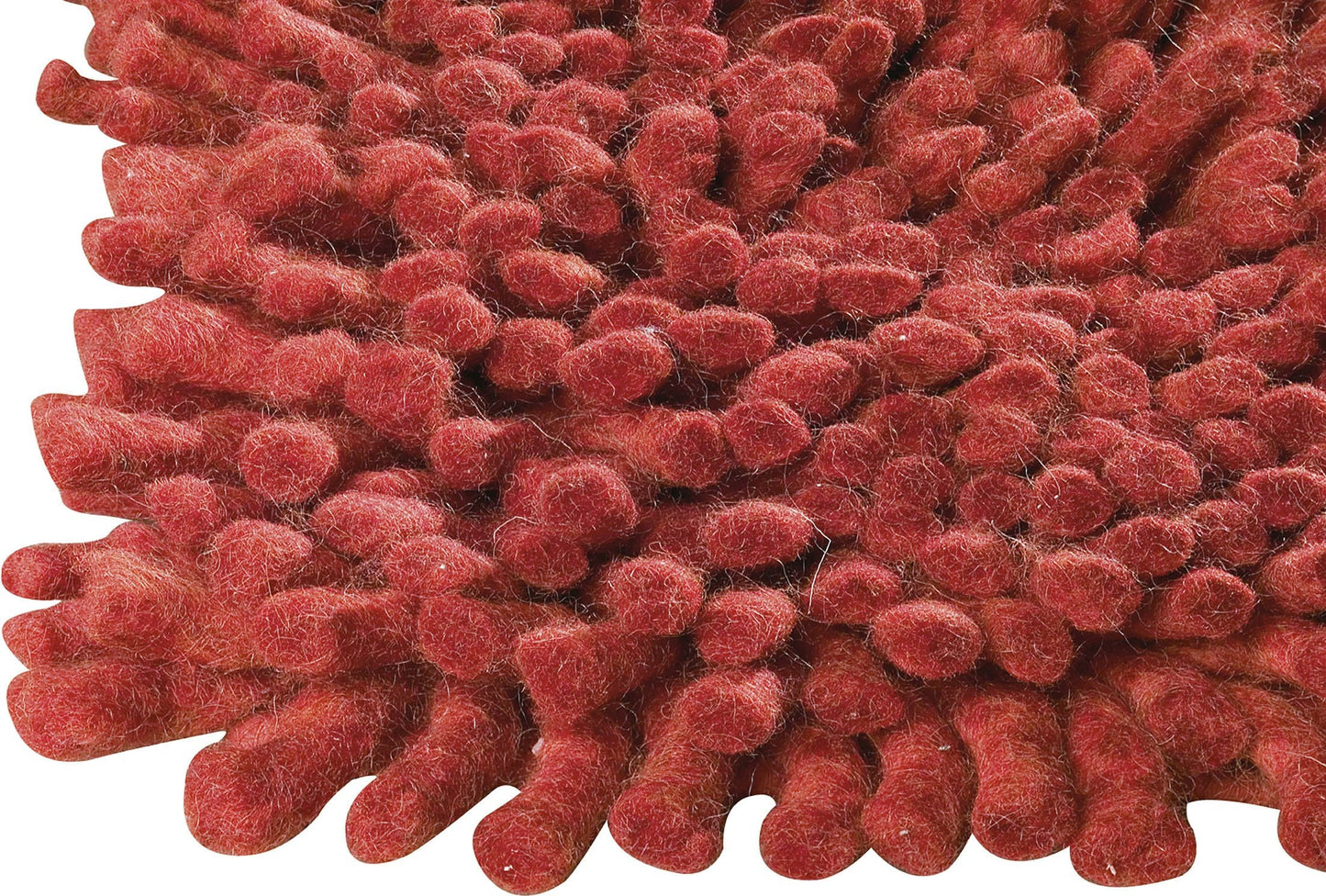 Hand-Woven Shaggy Feel Berber FD-5 Red Area Rug Carpet