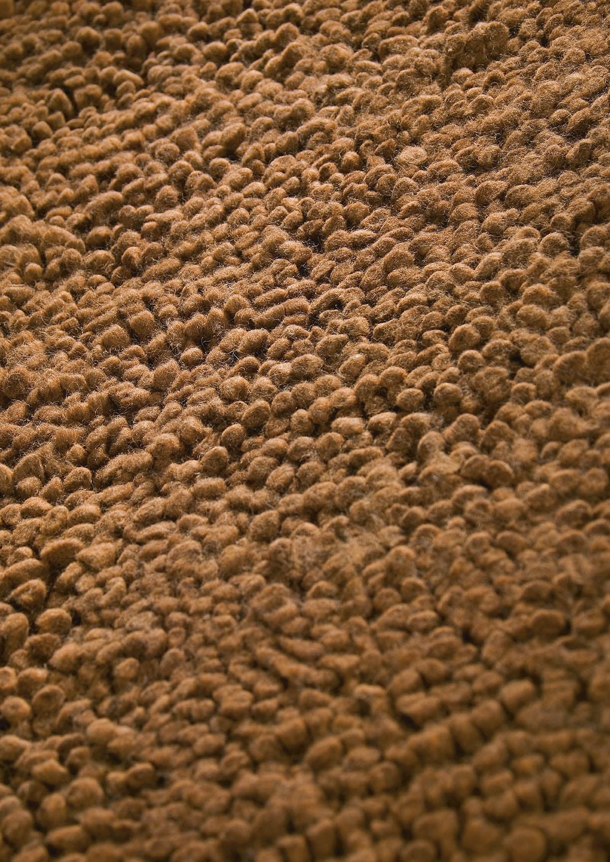 Contemporary Shaggy Texture Solid Berber FD-7 Bronze Area Rug Carpet