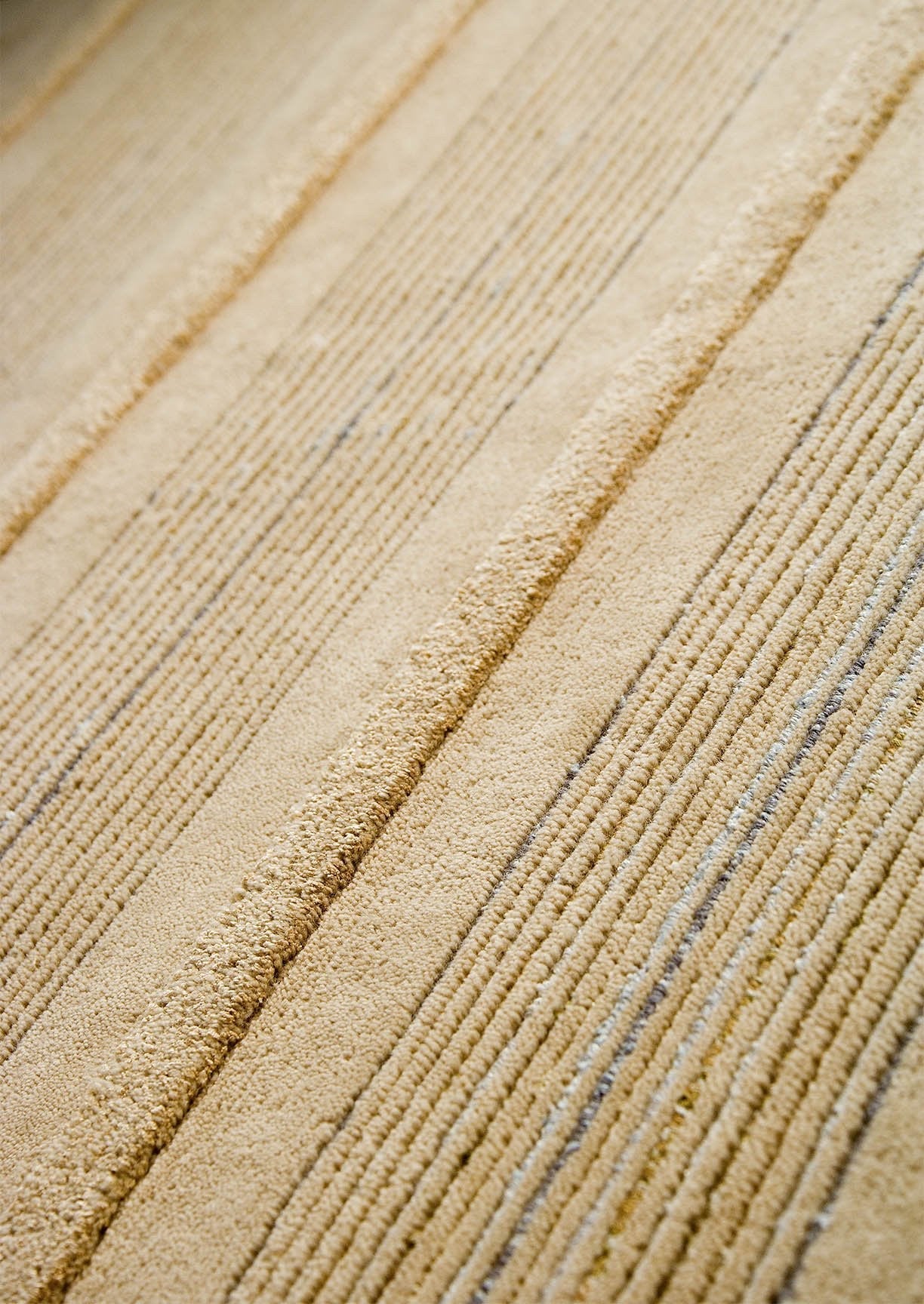 MAT Pico Boston Striated Knotted Contemporary Beige Area Rug Carpet
