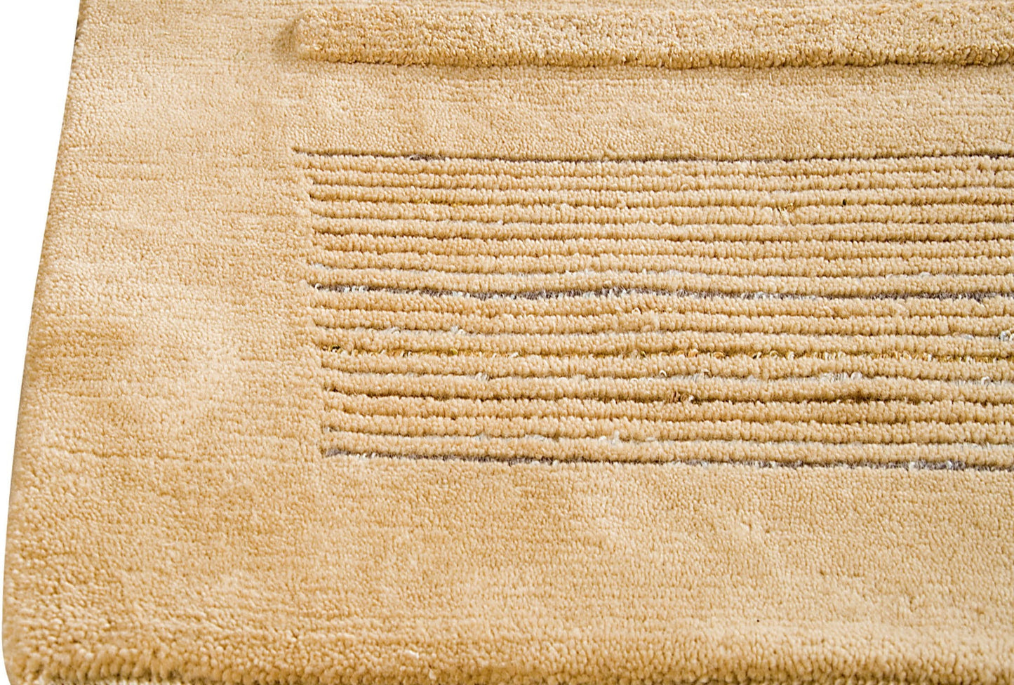 MAT Pico Boston Striated Knotted Contemporary Beige Area Rug Carpet