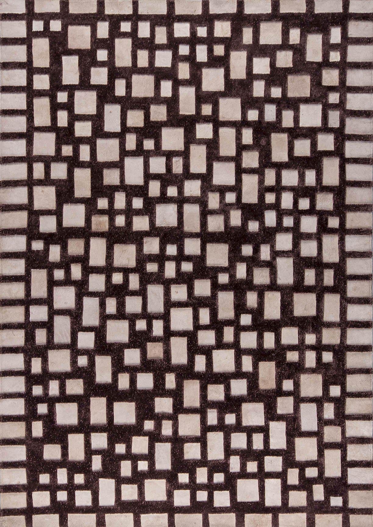 Luxury Abstract Geometric Contemporary Handmade Leather Tufted Rio Capella Beige/Brown Area Rug Carpet,safari area rug