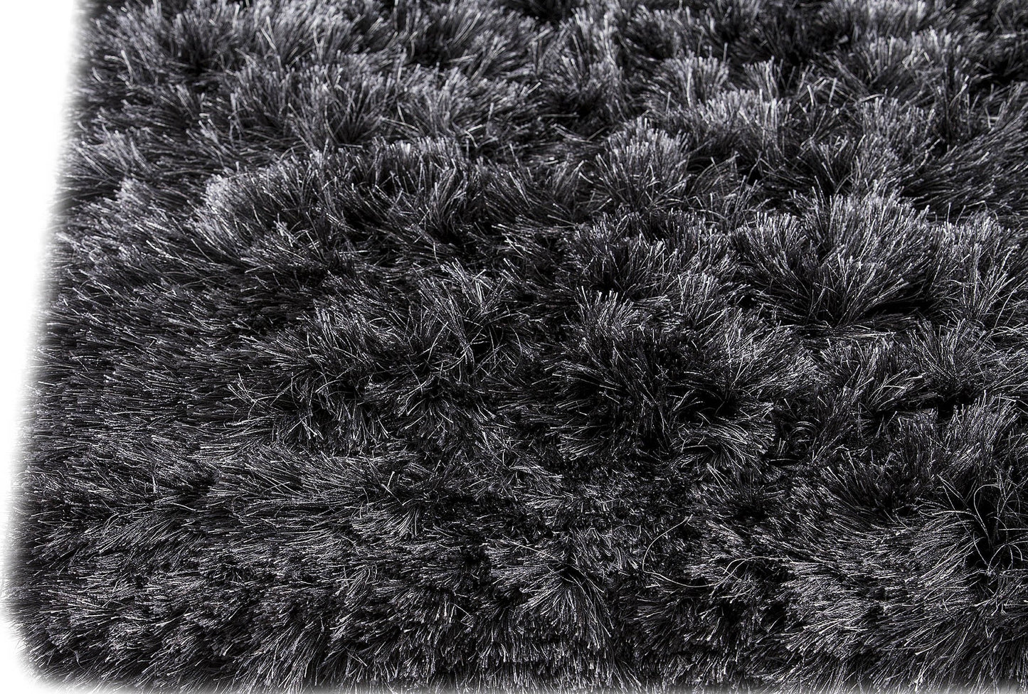 Luxury Soft and Silky Dubai Shaggy Charcoal Area Rug Carpet