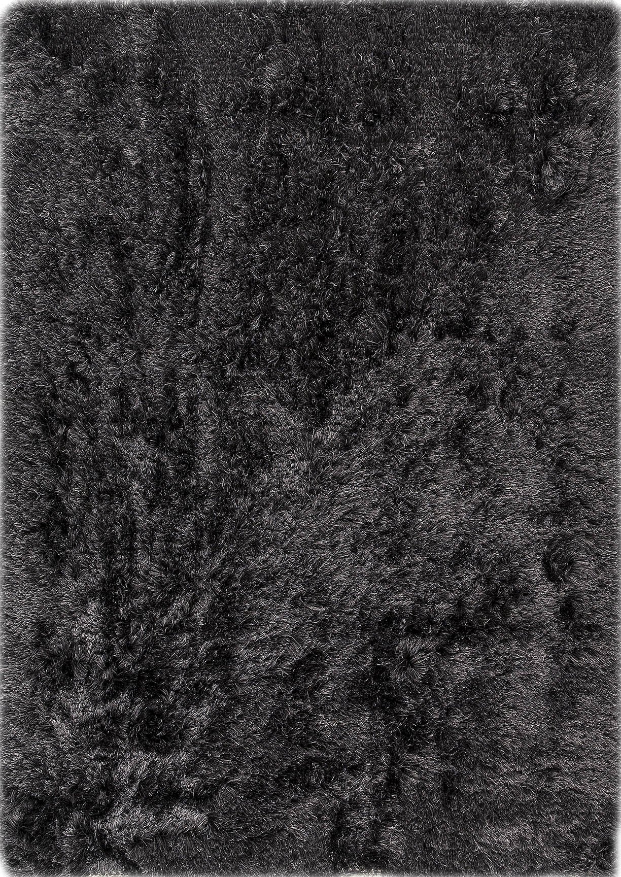 Luxury Soft and Silky Dubai Shaggy Charcoal Area Rug Carpet