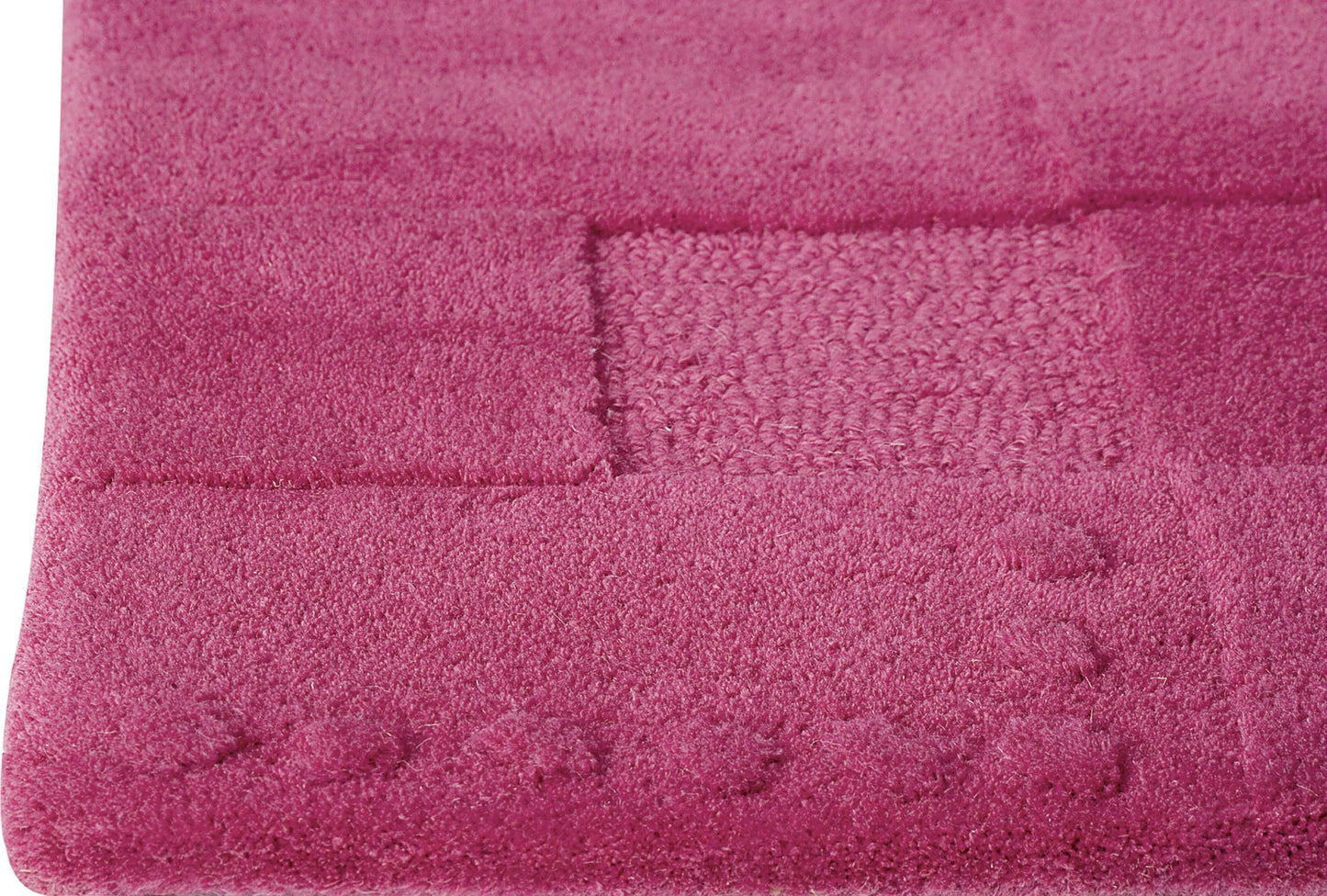 Hand-Tufted Geometric Vinson Miami Fuchsia Area Rug Carpet