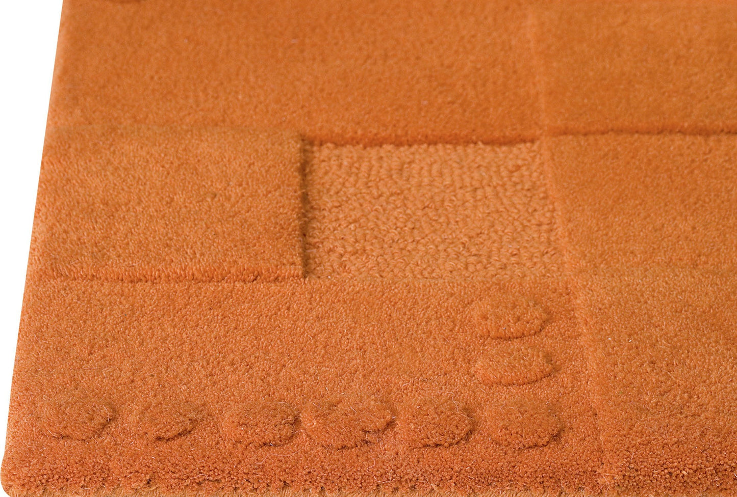 Hand-Tufted Geometric Vinson Miami Orange Area Rug Carpet