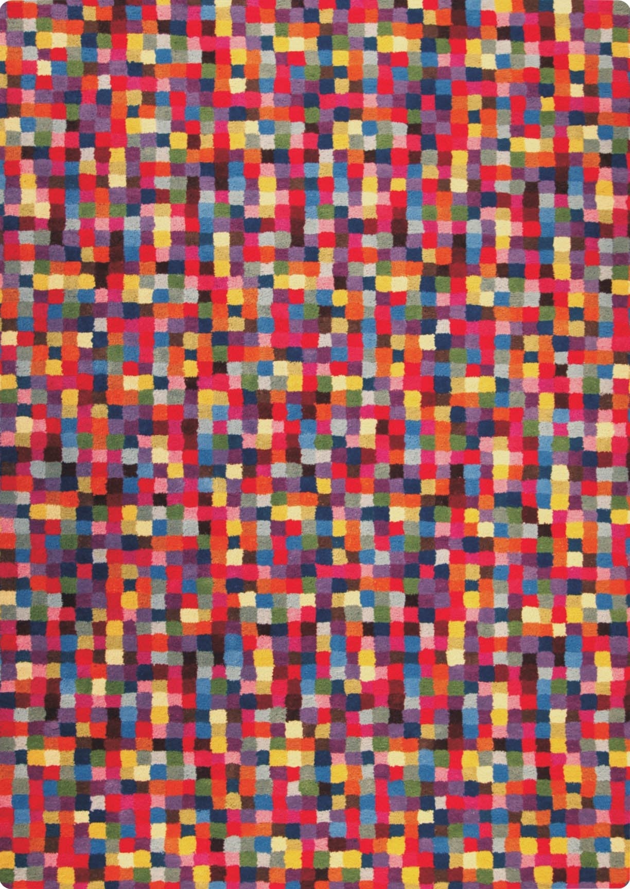 Pixilation Geo Hand Tufted Blanc Optima Multi Area Rug Carpet