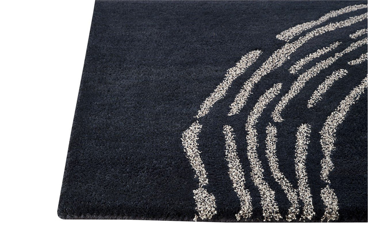 Hand Tufted Abstract Vinson Pamplona Charcoal Area Rug Carpet
