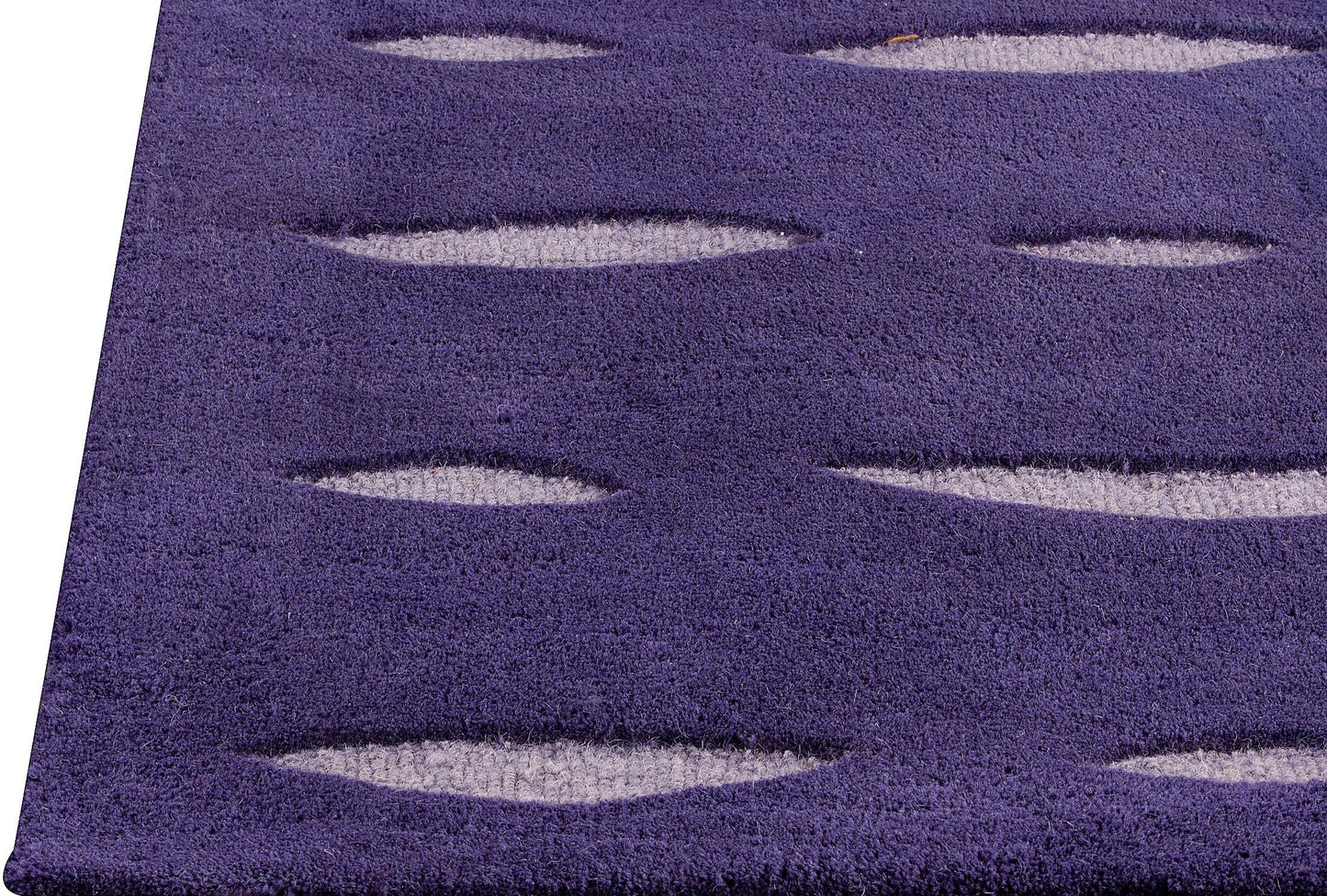 Contemporary Abstract Flair Hand Tufted Catena Wink Purple Area Rug Carpet