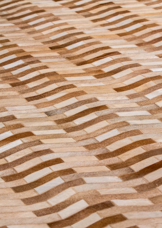 Luxury Geometric Contemporary Handmade Leather Gau Hydra White/Grey Area Rug Carpet, luxury area rug, contemporary area rug, handmade rugs, leather area rugs, beige area rugs, brown area rugs