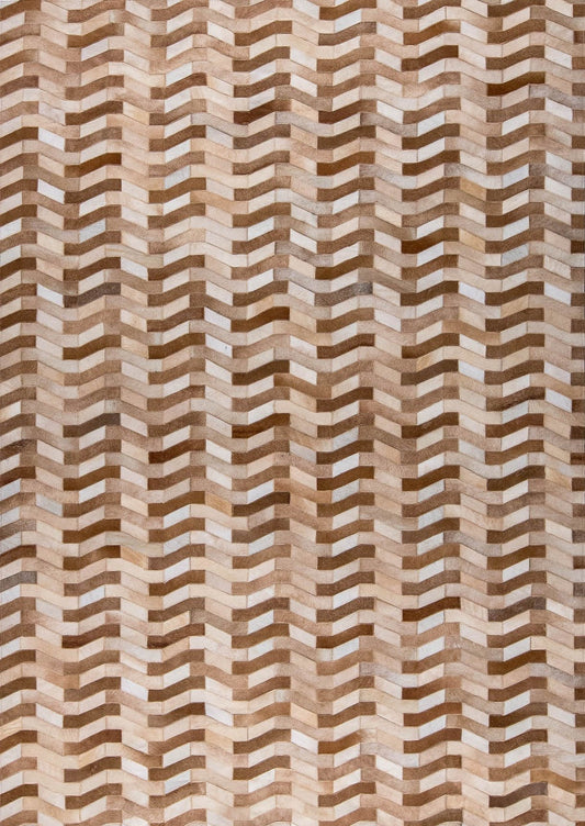Luxury Geometric Contemporary Handmade Leather Gau Hydra White/Grey Area Rug Carpet, luxury area rug, contemporary area rug, handmade rugs, leather area rugs, beige area rugs, brown area rugs