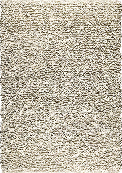 Contemporary Shaggy Texture Solid Berber Natural Area Rug Carpet