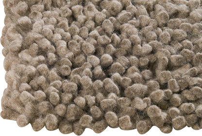 Hand-Woven Shaggy Feel Berber FD-3 Beige Area Rug Carpet