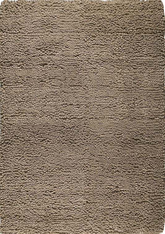 Hand-Woven Shaggy Feel Berber FD-3 Beige Area Rug Carpet