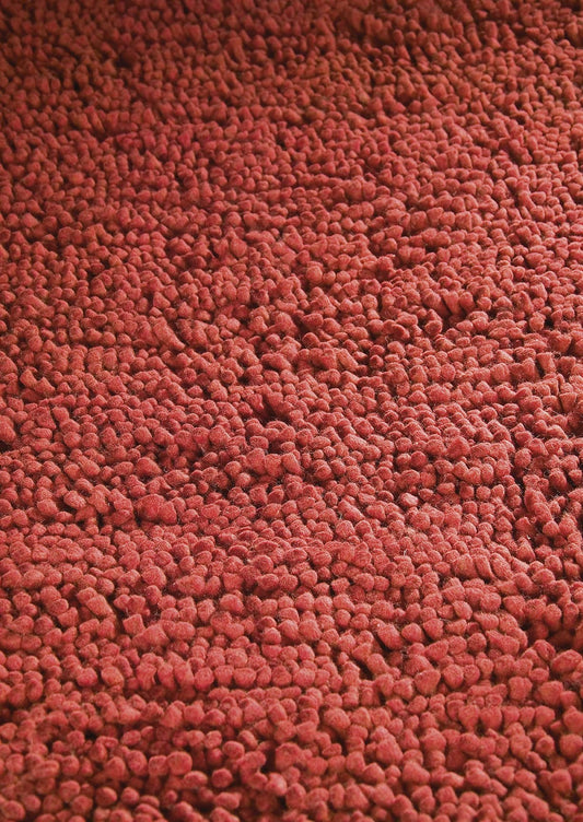 Hand-Woven Shaggy Feel Berber FD-5 Red Area Rug Carpet