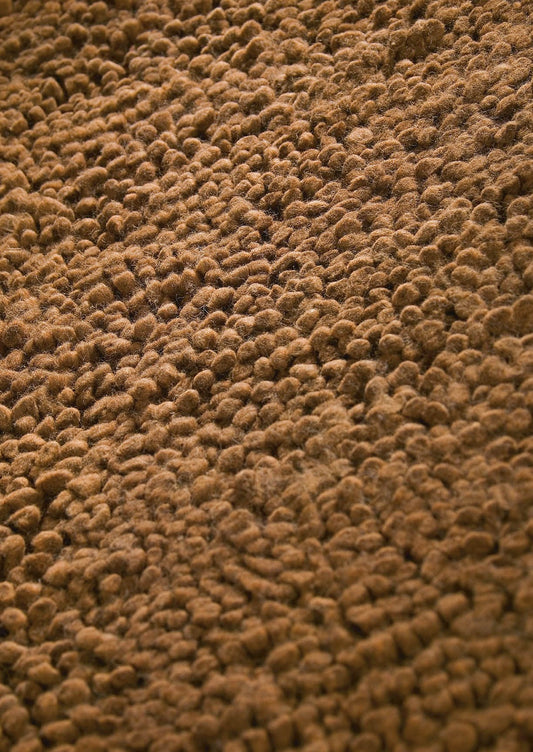 Contemporary Shaggy Texture Solid Berber FD-7 Bronze Area Rug Carpet