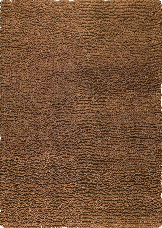 Contemporary Shaggy Texture Solid Berber FD-7 Bronze Area Rug Carpet