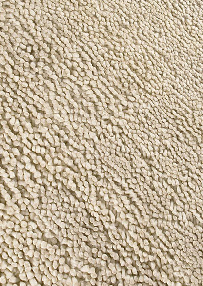 Contemporary Shaggy Texture Solid Berber Natural Area Rug Carpet