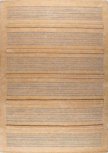 MAT Pico Boston Striated Knotted Contemporary Beige Area Rug Carpet