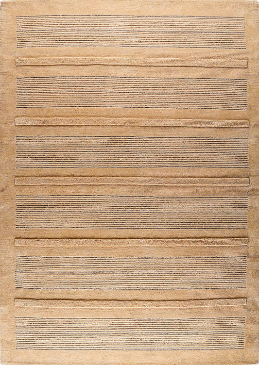 MAT Pico Boston Striated Knotted Contemporary Beige Area Rug Carpet