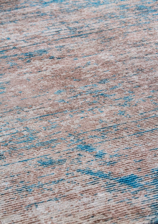 Silky Contemporary Texture Shah Dallas Aqua/Blue Area Rug Carpet