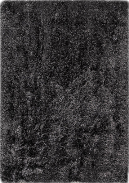 Luxury Soft and Silky Dubai Shaggy Charcoal Area Rug Carpet