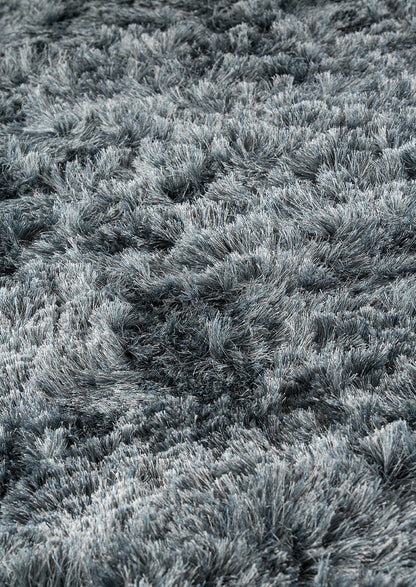 Luxury Soft and Silky Dubai Shaggy Turquoise Area Rug Carpet