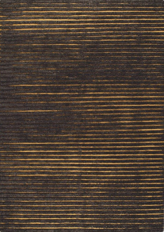 Hand Woven Striated Textured Surface Goa Grey Area Rug Carpet