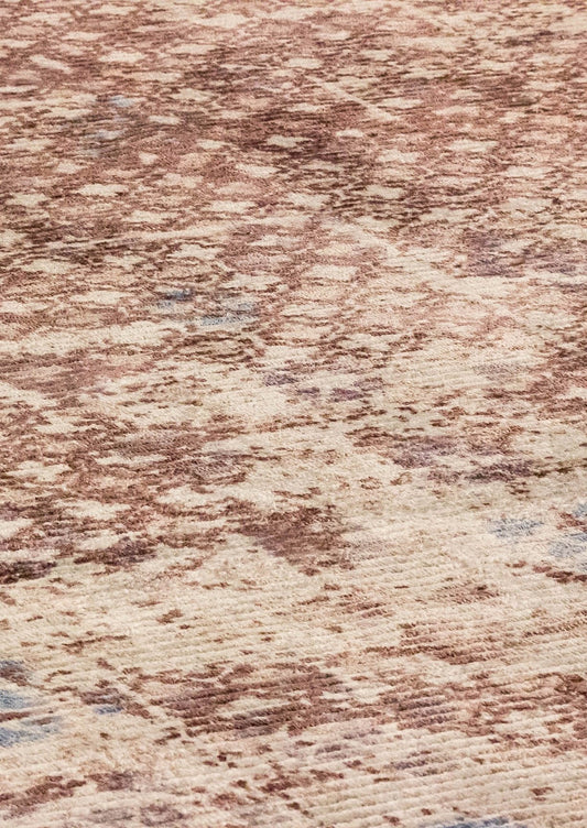 Transitional Contemporary Abstract Texture Border Shah Gela Beige/Grey Area Rug Carpet