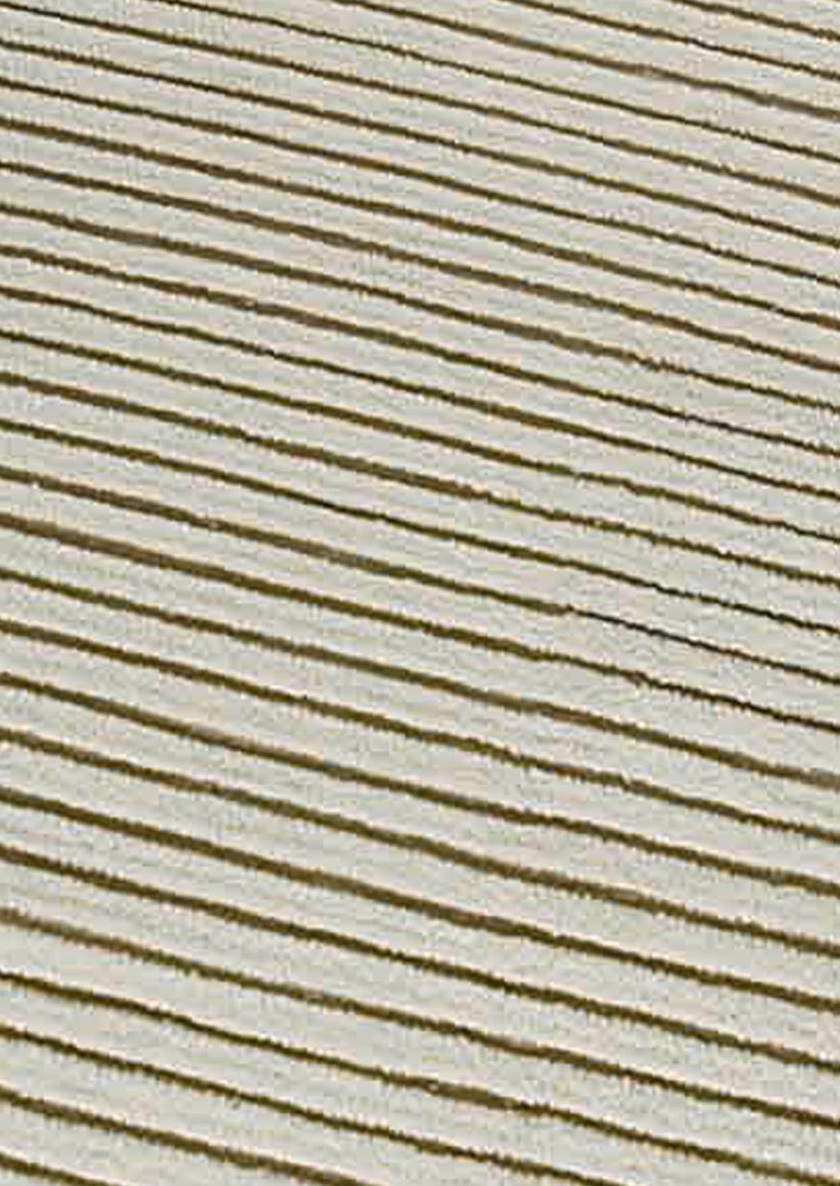 Hand Woven Striated Textured Surface Goa White Area Rug Carpet