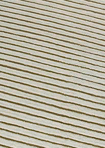 Hand Woven Striated Textured Surface Goa White Area Rug Carpet
