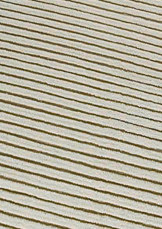 Hand Woven Striated Textured Surface Goa White Area Rug Carpet