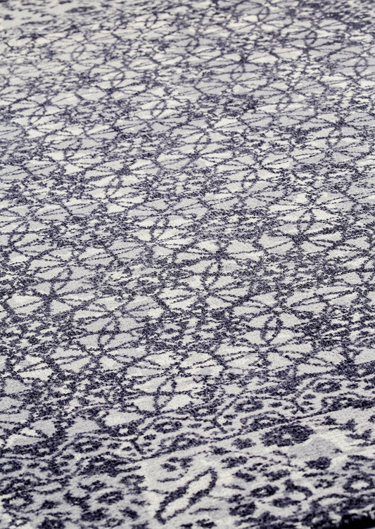 Modern Geometric Medallion Abstract Border Mariam Houston Grey Wool Area Rug Carpet,silver shag rug