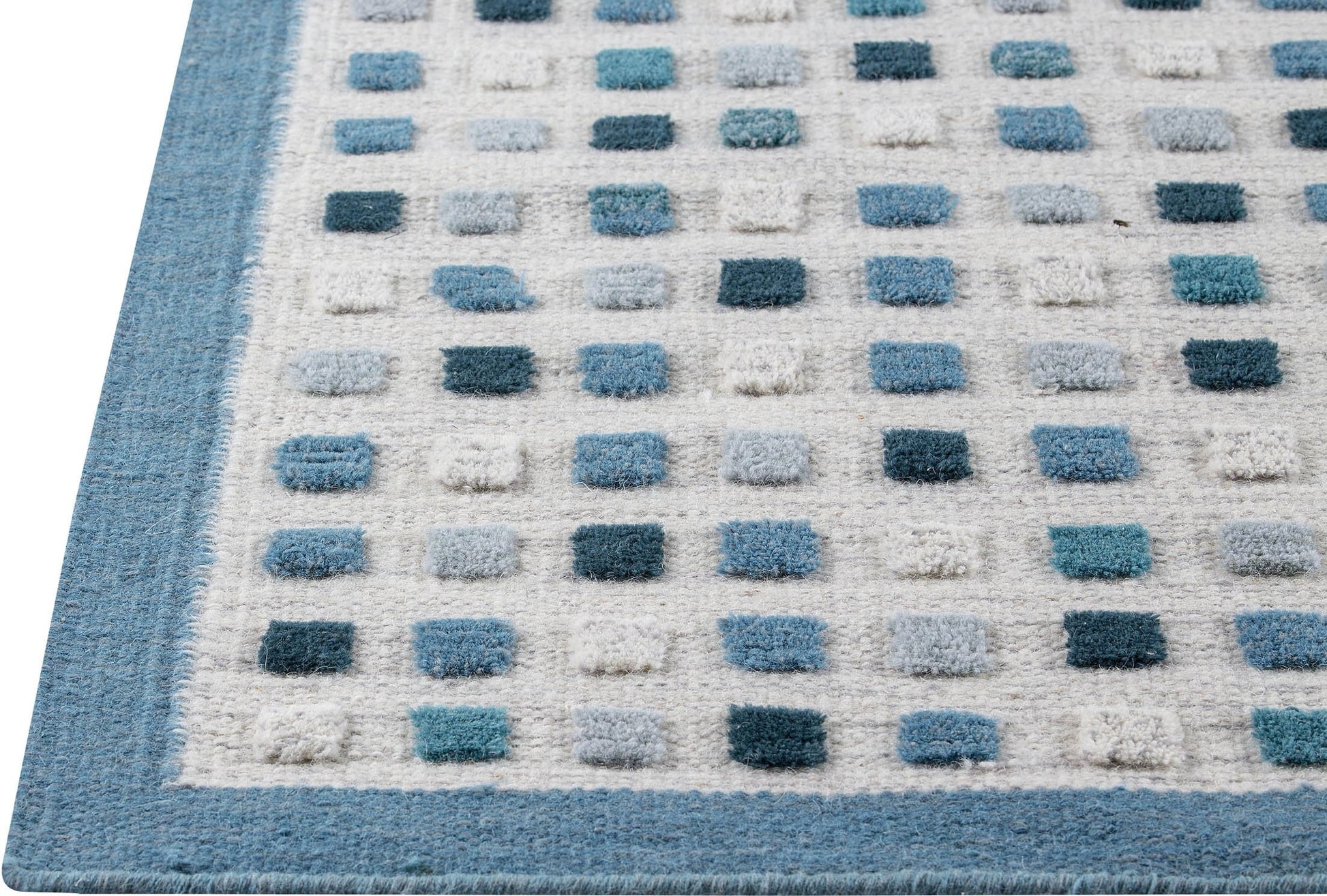 Hand-Woven High Low Geometric Border Khema1 Turquoise Area Rug Carpet,turquoise area rugs