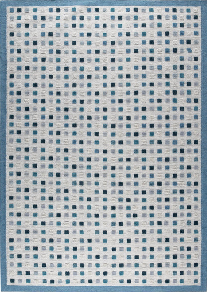 Hand-Woven High Low Geometric Border Khema1 Turquoise Area Rug Carpet,turquoise area rugs