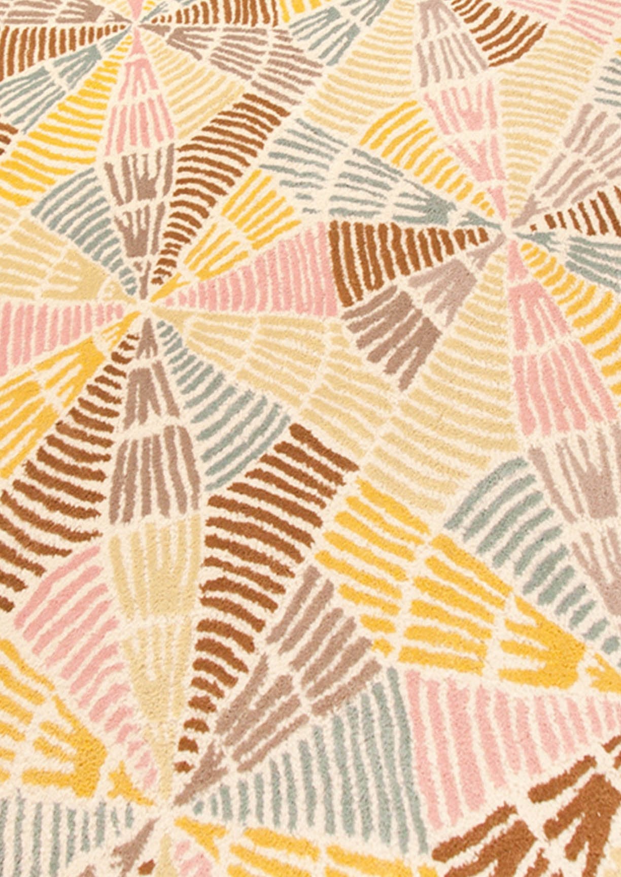 Hand-Tufted Contemporary Abstract Nova Labyrinth Multi Area Rug Carpet