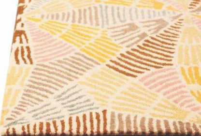 Hand-Tufted Contemporary Abstract Nova Labyrinth Multi Area Rug Carpet