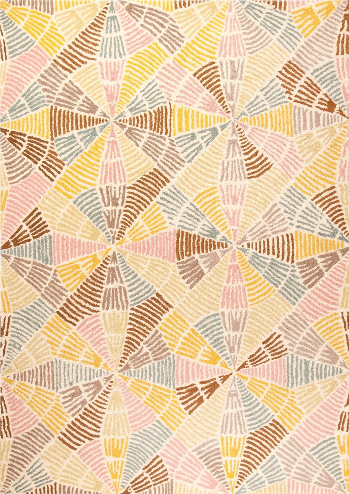 Hand-Tufted Contemporary Abstract Nova Labyrinth Multi Area Rug Carpet