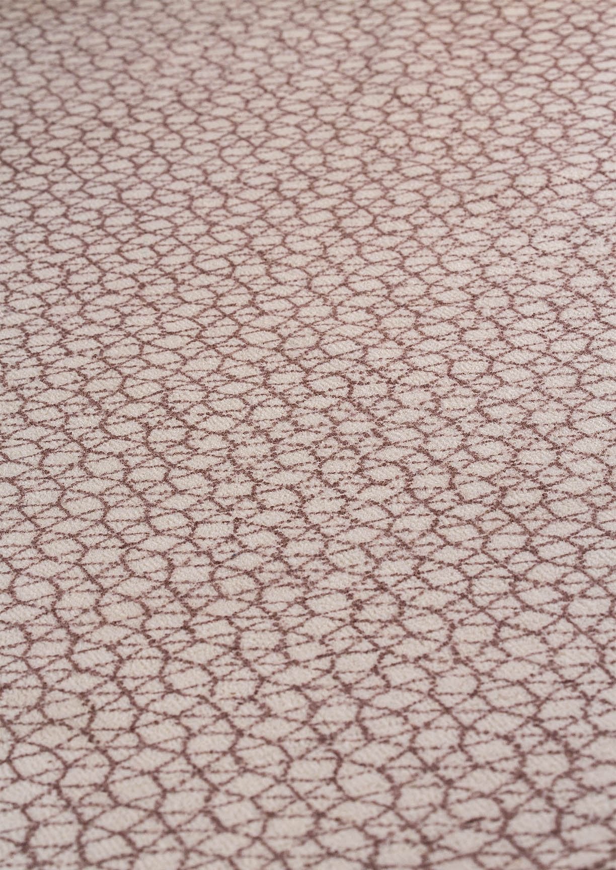 Modern Contemporary Geometric Mariam Norman Brown Wool Area Rug Carpet