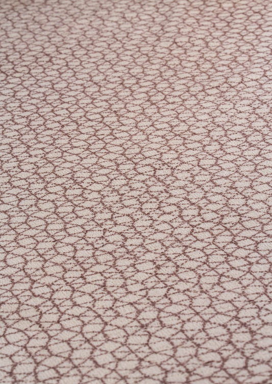 Modern Contemporary Geometric Mariam Norman Brown Wool Area Rug Carpet