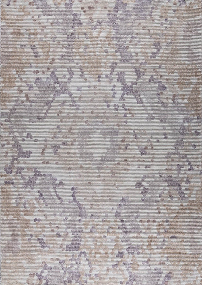 Modern Contemporary Medallion Shah Omaha Beige/Grey Area Rug Carpet