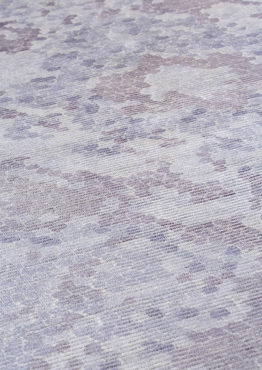 Modern Contemporary Medallion Shah Omaha Grey/Blue Area Rug Carpet