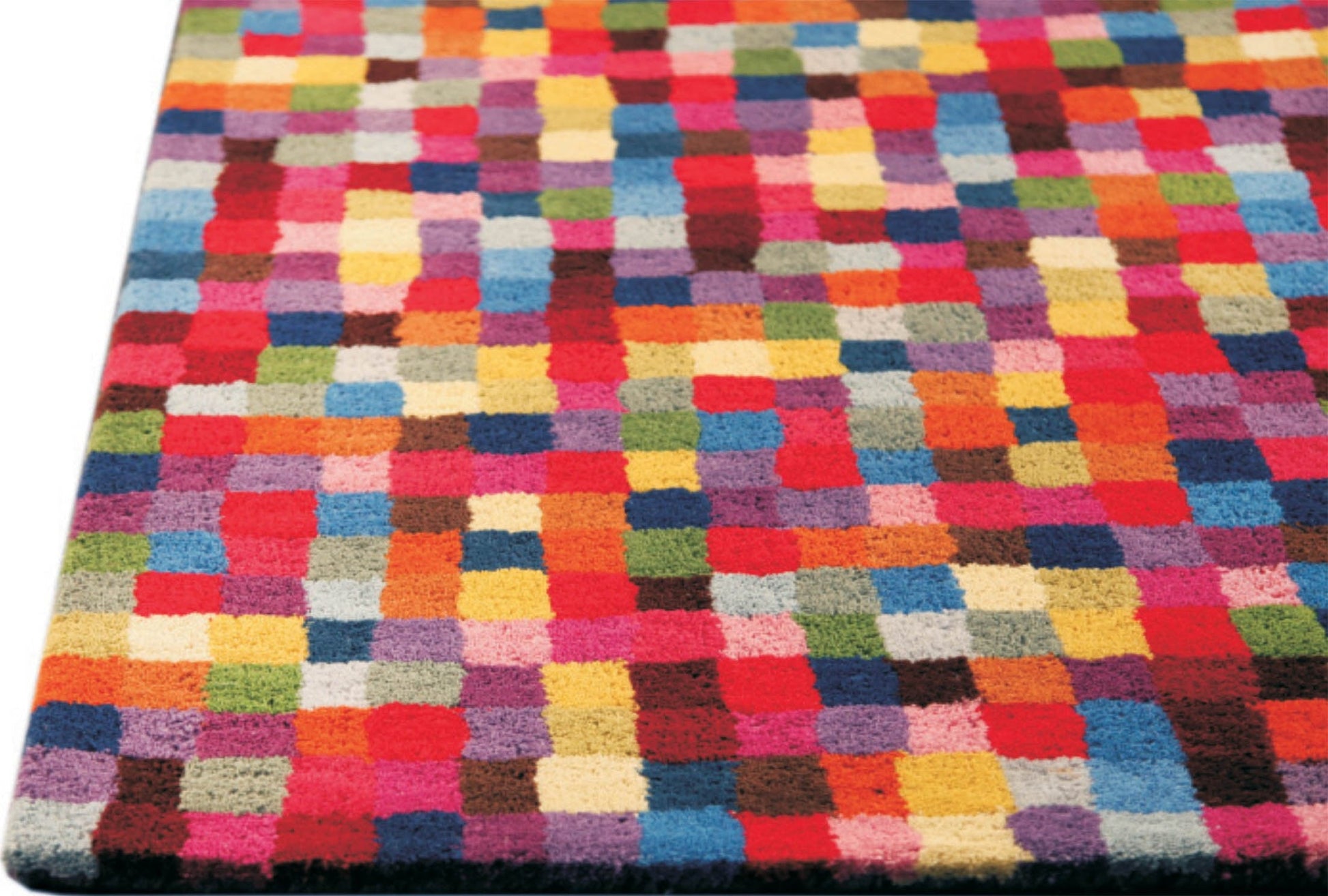 Pixilation Geo Hand Tufted Blanc Optima Multi Area Rug Carpet
